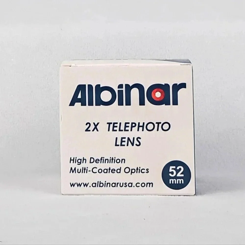 Albinar 2x Telephoto Lens 52mm Professional High Def Speed HD MC - Black NEW